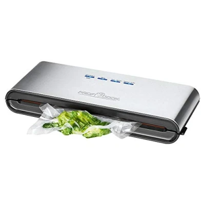 Obrázek ProfiCook® vakuovačka vakuová balička vč. 18 sáčků Sous vide a vakuové vaření stabilní svařovací šev fóliový přístroj s sacím výkonem 12 l/min potraviny 8 x déle čerstvé PC VK