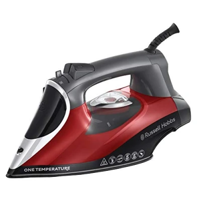 Obrázek Russell Hobbs Napařovací žehlička [opt. teplota pro všechny látky] One Perfect (2600 W, 210 g/min extra parní ráz, keramická turmalínová žehlicí plocha, samočištění, odvápňování)