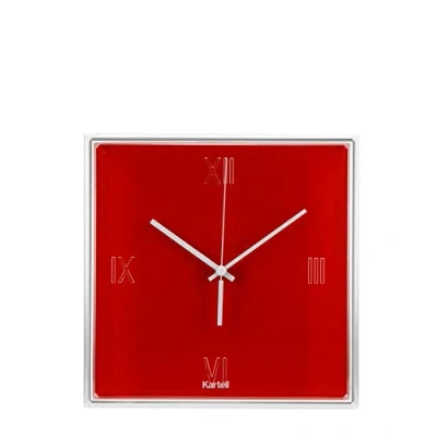 Obrázek Kartell 190010 Tic a Tac nástěnné hodiny plastové, 30 x 8 cm, červená