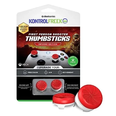 Obrázek KontrolFreek FPS Freek Inferno für Xbox One und Series X Controller, Performance Thumbsticks, 1 High Rise, Mid Rot/Weiß
