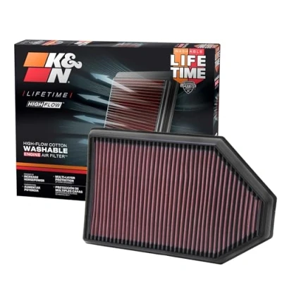 Obrázek K&amp;N Vzduchový filtr 33 2460: vysoký výkon, prémie, omyvatelný, náhradní filtr, zvýšený 2011 2019 (Charger, Challenger, 300)