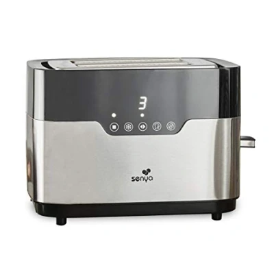 Obrázek Senya Toaster Edelstahl Smart Toaster, 2 breite Spalten, taktile Tasten, LED Schirm, Korpus aus 850W
