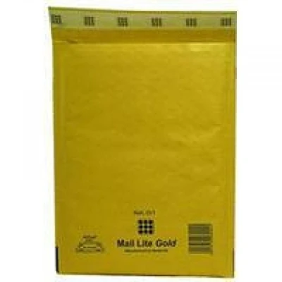 Obrázek Mail Lite Zlato BL 180 x 260 mm PK100 MLGD1