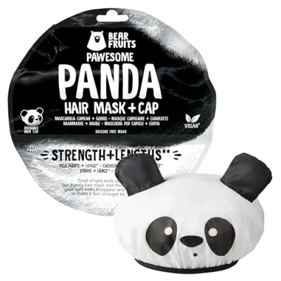 Obrázek Bear Fruits Bambus síla + délka vlasová maska s panda víčkem, 20 ml