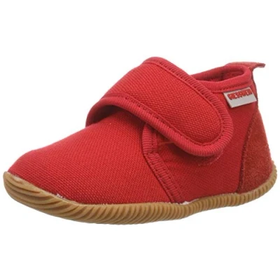 Obrázek GIESSWEIN Unisex dětské štras slim fit vysoké domácí boty, červená