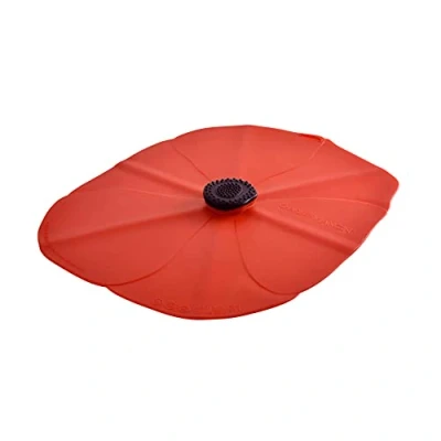 Obrázek Charles Viancin Poppy Oblong Silikon Deckel für die Aufbewahrung von Lebensmitteln 35x25cm BPA frei Backofen, Mikrowelle, Gefrierschrank, Herd und Geschirrspüler sicher