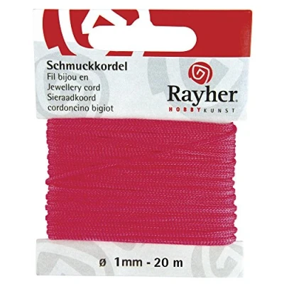 Obrázek Rayher 8947333 šperk šňůrkou, Ø 1 mm, SB Karta 20 m, Růžová
