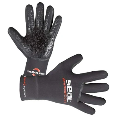 Obrázek Seac Dry Seal, High Stretch Premium neoprenové potápěčské rukavice, 5 mm pro pány a dámy, černé, L