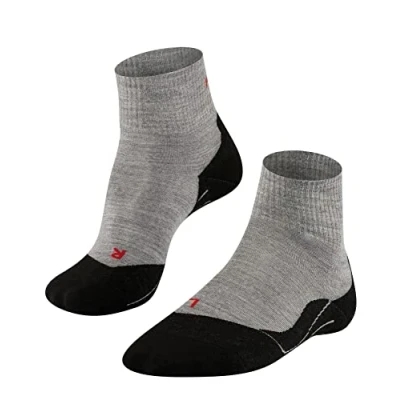 Obrázek FALKE Pánské turistické ponožky TK5 Wander Short M SSO vlna proti bublinám tenké 1 pár, šedé (Light Grey 3403), 42 43