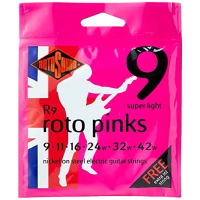 Obrázek Rotosound Niklové struny pro elektrické kytary, síla Super Light 9 11 16 24 32 42
