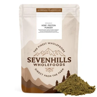 Obrázek Sevenhills Wholefoods Konopný protein prášek bio 1 kg, surový pěstování v EU, veganský, přírodní