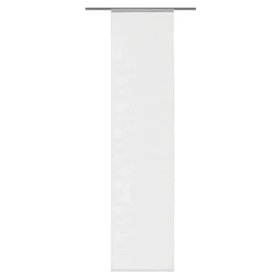 Obrázek Home fashion 86601 701 bílý posuvný závěs &quot;Řím&quot; Uni / 245 x 60 cm Dekostoff Seidenoptik