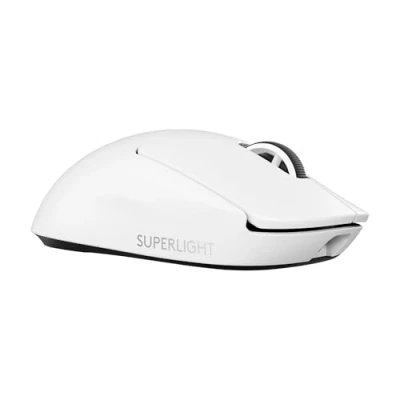 Obrázek Logitech G Bezdrátová herní myš PRO X Superlight 2 Lightweight, LIGHTFORCE Hybridní spínač, senzor HERO 2, 44K DPI, 5 programovatelných tlačítek, USB C, PC a Mac bílá