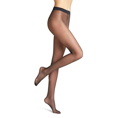 Obrázek FALKE Damen Strumpfhose Pure Matt 20 DEN W TI transparent einfarbig 1 Stück, Blau (Marine 6179) neu umweltfreundlich, M