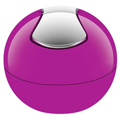 Obrázek Spirella 10.15113 Kosmetický kbelík 1 litr odpadkový koš s výklopným víkem stolní Bowl Pink