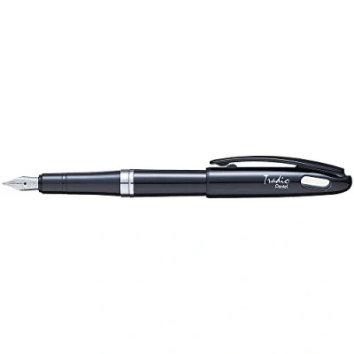 Obrázek Pentel TRF94A C Tradio plnicí pero Black and White Edition s vysoce kvalitním obalem Iridium, černá medium