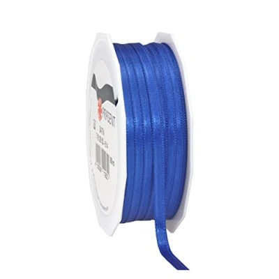 Obrázek PRÄSENT C.E. Pattberg Satin Royalblau, 50 m Satinband zum Einpacken von Geschenken, 6 mm Breite, Geschenkband Dekorieren &amp; Basteln, Dekoband, Anlass