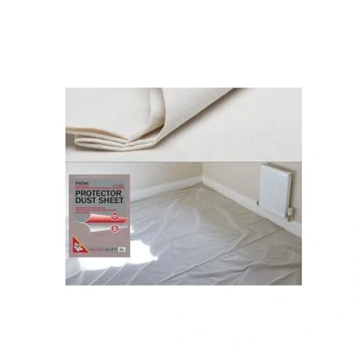 Obrázek ProDec Advance 3,6 m x 2,7 wasserabweisendes Baumwoll Staubschutztuch, Malen, Dekorieren, Abdecken von Böden/Möbeln, absorbiert Flüssigkeiten, kein Durchweichen, Heimwerker/Profis, wiederverwendbar