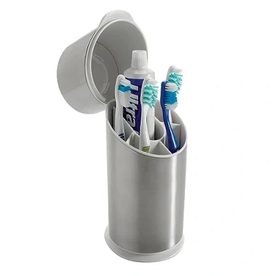 Obrázek OXO Good Grips Zahnbürsten Organizer aus Edelstahl, 24 cm