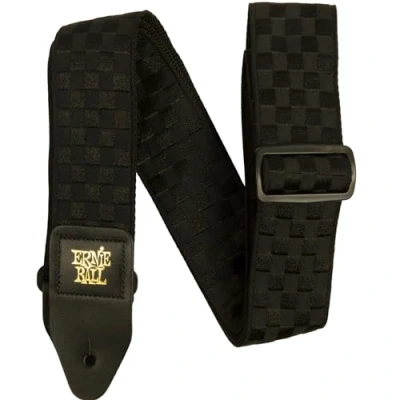 Obrázek Ernie Ball Žakárový popruh na kytaru Black Checkers