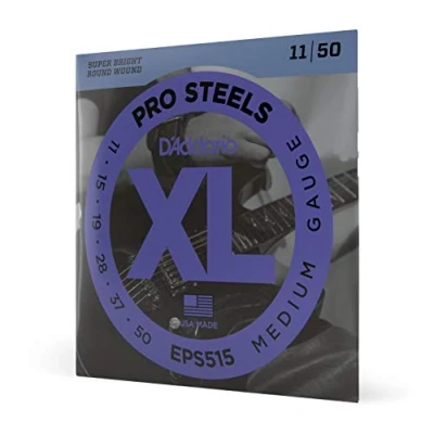 Obrázek D&#039;Addario struny Pro elektrické kytary na kytaru E kytara elektrickou EPS515 Steels sada strun (interval od 011 do 050 palců)