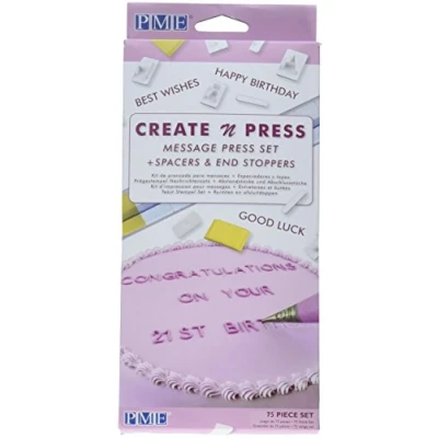 Obrázek PME erstellen N Press Nachricht Set, weiß, 28.0 x 12.0 2.0 cm