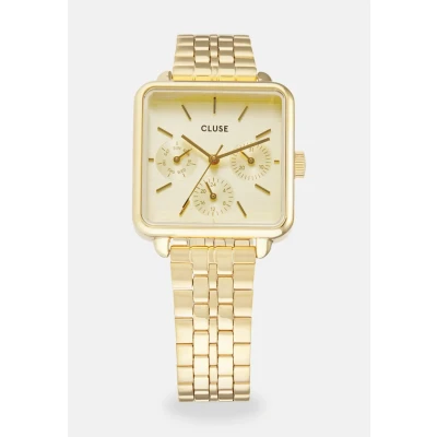 Obrázek Cluse LA TÉTRAGONE Multifunction Watch Hodinky goldcoloured, Ženy, Velikost: One Size, Gold coloured
