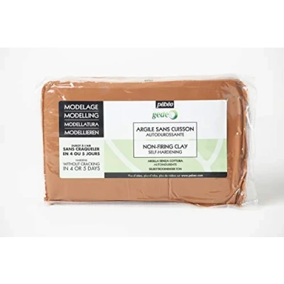 Obrázek pebeo Modelovací hmota Samoschnoucí 1,5 kg červená na vzduchu schnoucí hlína modelování, tvarování a hrnčířství Soft Clay Samoztvrdnoucí bez vypalování barva červená,