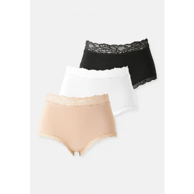 Obrázek Lindex Emelie Brief HIGH 3 PACK Kalhotky threecol mix, Ženy, Velikost: XL, Three/col mix