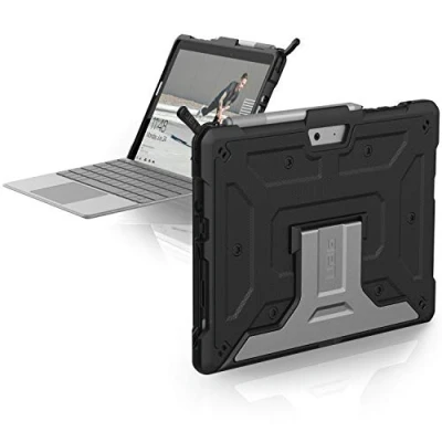 Obrázek Urban Armor Gear Metropolis ochranné pouzdro pro Microsoft Surface Go černé [certifikováno I TypeCover kompatibilní držák Pen nárazuvzdorné funkce stojánku] 321076114040