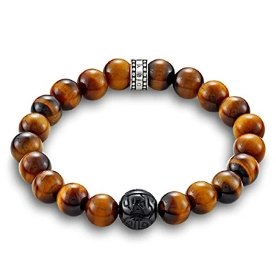 Obrázek Thomas Sabo Náramek hnědý 925 sterlingové stříbro A1408 806 2, drahokamy; stříbro, Tygří oko