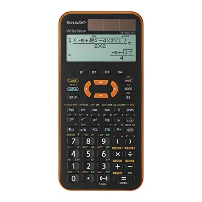 Obrázek Sharp EL W531 XG YR vědecká školní kalkulačka (4řádkový displej, WriteView, vstup D. A.L) oranžová