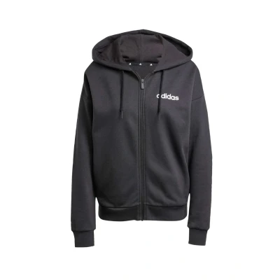 Obrázek adidas Sportswear Essentials Linear FULL ZIP Mikina na zip, Ženy, Velikost: XXL, Black/white