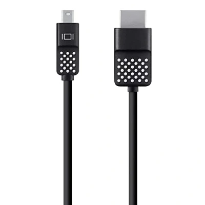 Obrázek Belkin Kabel Mini DisplayPort / HDMI (1,8 m, vhodný Pro 4K rozlišení, Macbook Air, a další přístroje DisplayPort) černý, F2CD080BT06