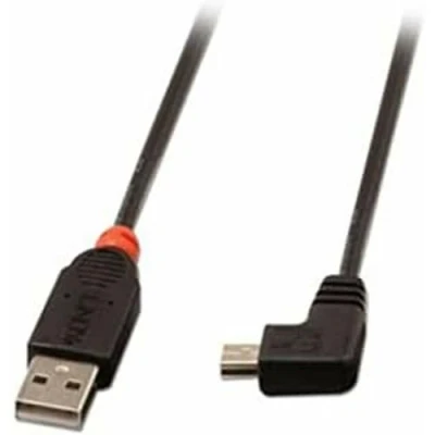 Obrázek Lindy 31972 USB 2. 0 Kabel typ A konektor / Mini B 90 úhlový 2m