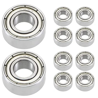 Obrázek 10 kusů kuličkových ložisek 686 ZZ 6 mm x 13 5 dvojitě chráněná drážková kuličková ložiska pro DIY, soustruhy, motory, 3D tiskárny, frézky, různá mechanická zařízení atd.