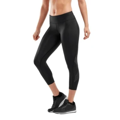 Obrázek 2 x u dámské středně vysoké Comp wa3516 7/8 punčocháče XS Black/Dotted Reflective Logo
