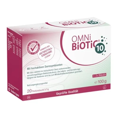 Obrázek OMNi BiOTiC 10 20 porcí (100 g) kmenů bakterií miliard v denní dávce prášek s inulinem veganské bez lepku laktózy pro každodenní použití