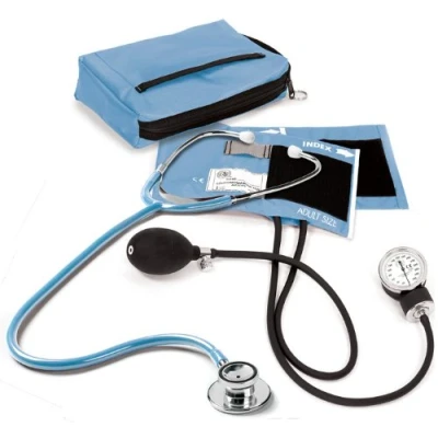 Obrázek NCD Medical/Prestige Medical Sada s aneroidním manometrem a stetoskopem dvojitou hlavou, světle modrá