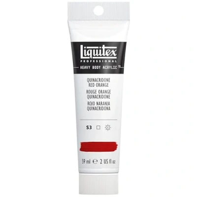Obrázek Liquitex 1045109 Professional Heavy Body akrylová barva v umělecké kvalitě s vynikající světlostálostí máslové konzistenci, 59 ml tuba Quinacridone červenooranžová
