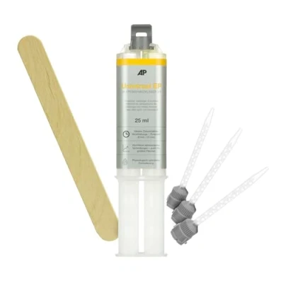 Obrázek univerzální EP doba hrnce: 8 min, 2K High Performance epoxidová pryskyřice, transparentní, použití (kov, sklo, plast, dřevo, atd.) (25 ml)