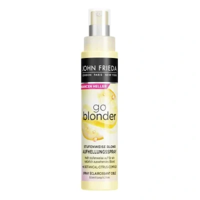 Obrázek John Frieda Go Blonder zesvětlující sprej postupná blond Obsah: 100 ml Stupně se rozjasňuje pro přirozeně vypadající blondýnka