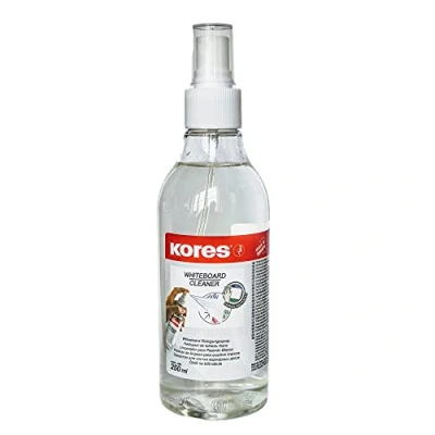 Obrázek Kores Sprej na čištění Whiteboard do školy, kanceláře a domu, suché stírání, ekologický, balení 1 x 250 ml