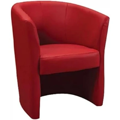 Obrázek Sessel mit Kunstlederbezug, rote Farbe, 65 x 78 60 cm