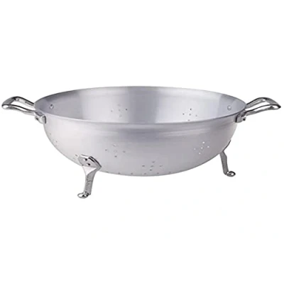 Obrázek Pentole Agnelli FAMA1528 cedník se 3 nohami, z BLTF hliníku, 2 držadly ušlechtilé oceli, 28 cm, stříbrná barva