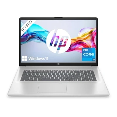 Obrázek HP Notebook se 17,3&quot; FHD displejem, Intel Core i5 1334U, 16 GB DDR4 RAM, 512 SSD, While Graphics, Windows 11, klávesnice QWERTZ, stříbrný