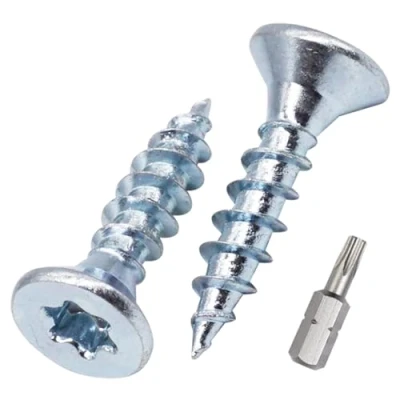 Obrázek SKIR&#039;CO (300 kusů) šrouby do dřeva z pozinkované oceli, 4,5 x 20 mm, hlava Torx, zápustná hlava, dřevotřísky, plný závit