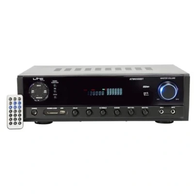 Obrázek LTC ATM6500BT HI FI STEREO Zesilovač 2 x 50 W S BLUETOOTH &amp; KARAOKE SURROUND SOUND TV EVENT MUSIK POKLADNÍ PŘÍSLUŠENÍ