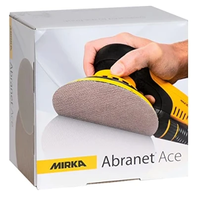Obrázek Mirka Abranet Ace síť brusné kotouče Ø 125 mm suchý zip / zrnitost P400 50 ks pro všechny 125mm excentrické brusky a částečně keramické broušení tvrdých povrchů, dřevo, kov
