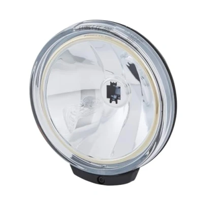 Obrázek HELLA Halogen/FF dálkový světlomet Comet FF 500 12V kulatý referenční číslo: 12. 5 SAE čiré rozptýlené sklo levé/pravé 1F6 010 952 011, transparentní, černý